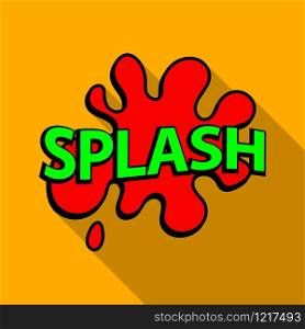 Splash icon. Pop art illustration of splash vector icon for web. Splash icon, pop art style