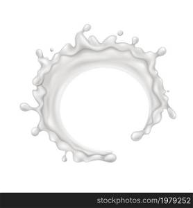 Splash milk liquid vector. Yougurt drink. Abstract liquid. Creamy shake. Fluid dessert. 3d realistic illustration. Splash milk liquid cream vector.