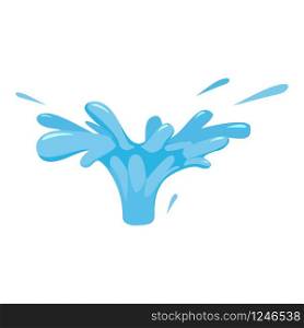 Splash of liquid, water. For illustrations, animation cartoon style. Splash of liquid, water, splutter. For illustrations, animation, cartoon style, vector, isolated