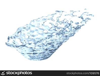 splash of water isolated on white background