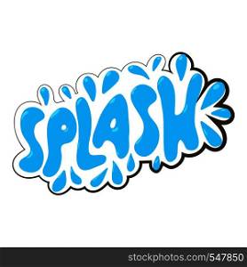 Splash sound effect icon. Cartoon illustration of splash sound effect vector icon for web design. Splash sound effect icon, cartoon style