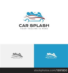 Splash Sparkling Clean Car Wash Carwash Service Abstract Logo