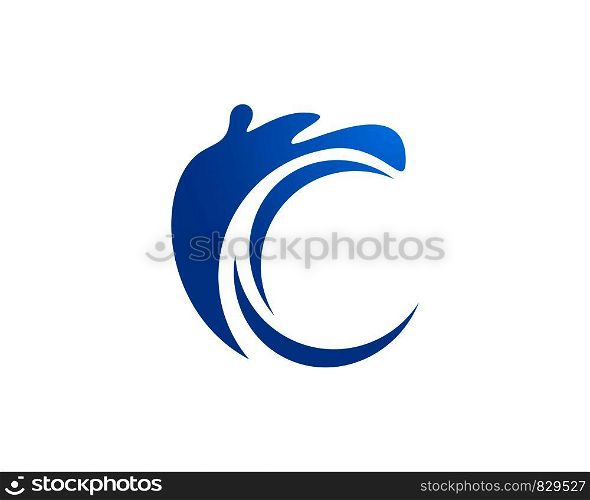 splash Water, Wave symbol and icon Logo Template vector