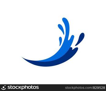 splash Water, Wave symbol and icon Logo Template vector