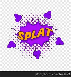 Splat, explosion bubble icon. Pop art illustration of Splat, explosion bubble vector icon for web. Splat, explosion bubble icon, pop art style