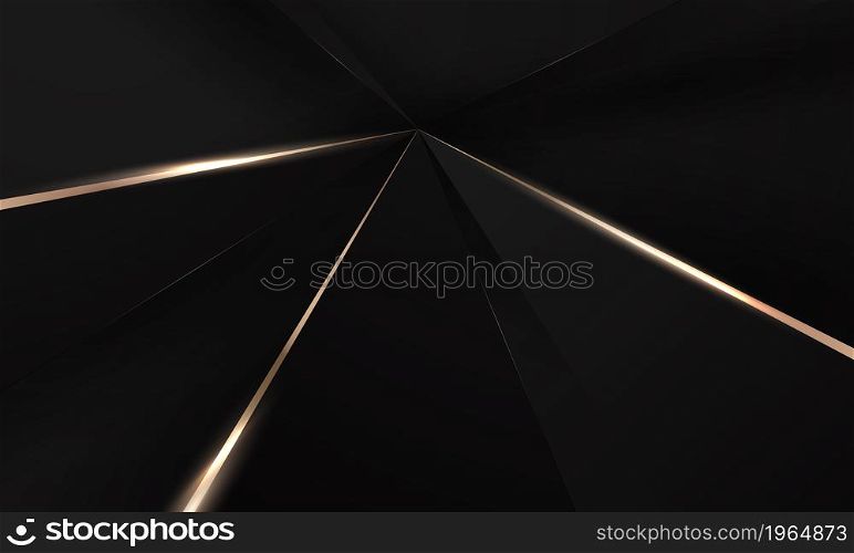 splendor of black gold poster on abstract background with dynamic