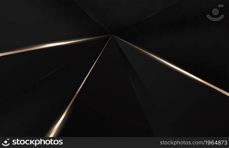 splendor of black gold poster on abstract background with dynamic