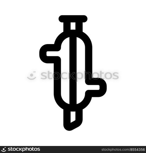 Split intake functioning device isolated on a white background