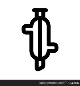 Split intake functioning device isolated on a white background