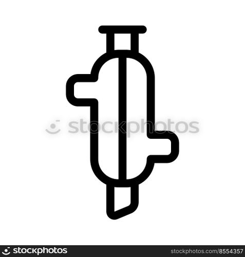 Split intake functioning device isolated on a white background