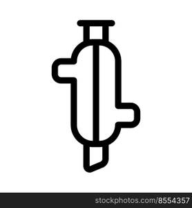 Split intake functioning device isolated on a white background