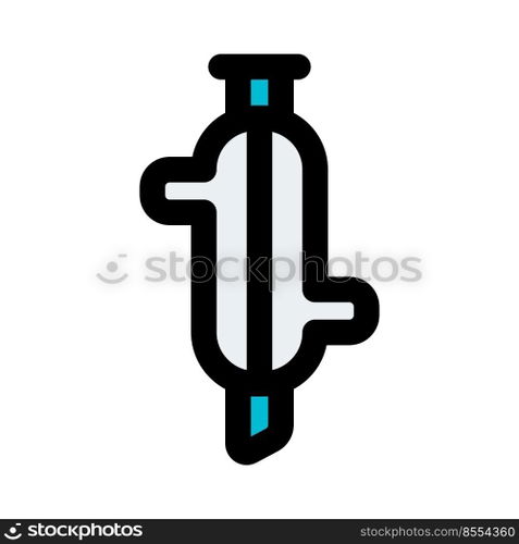 Split intake functioning device isolated on a white background