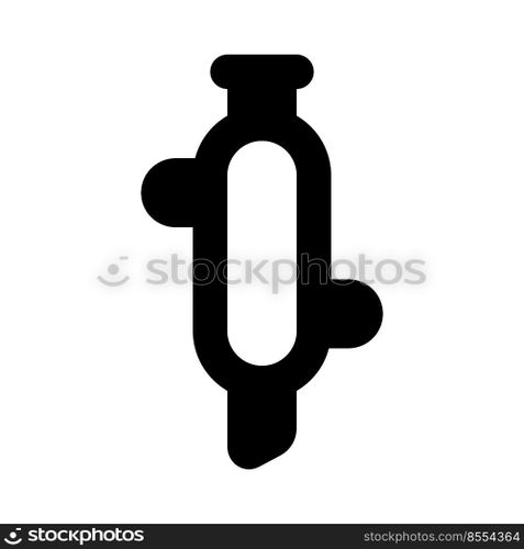 Split intake functioning device isolated on a white background