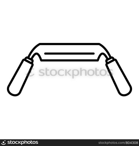 Spokeshave icon. Outline spokeshave vector icon for web design isolated on white background. Spokeshave icon, outline style