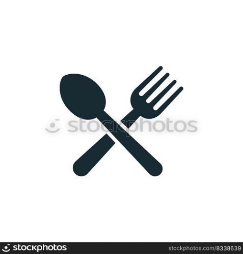 spoon ad fork icon design vector