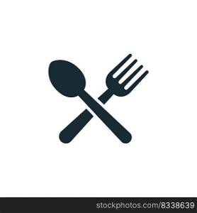 spoon ad fork icon design vector