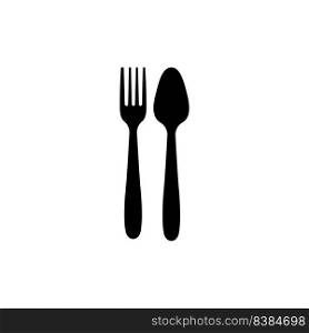 spoon and fork logo illustration design