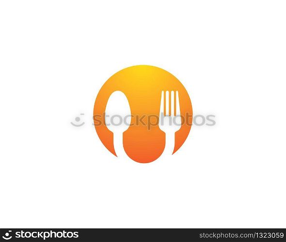 Spoon and fork vector icon illustration design