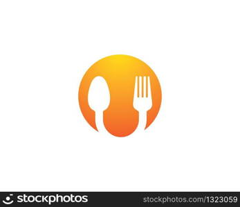 Spoon and fork vector icon illustration design