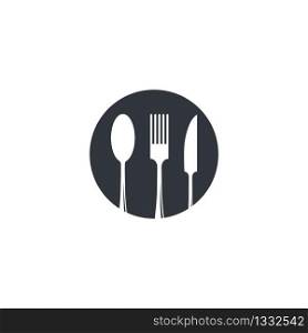 Spoon and fork vector icon illustration design