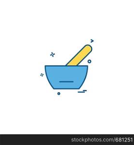 spoon bowl medicine soupe icon vector desige