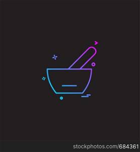 spoon bowl medicine soupe icon vector desige