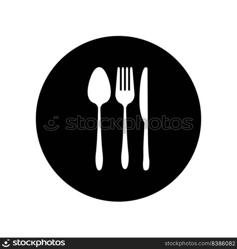 spoon fork knife logo illustration design