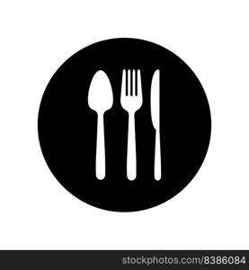 spoon fork knife logo illustration design