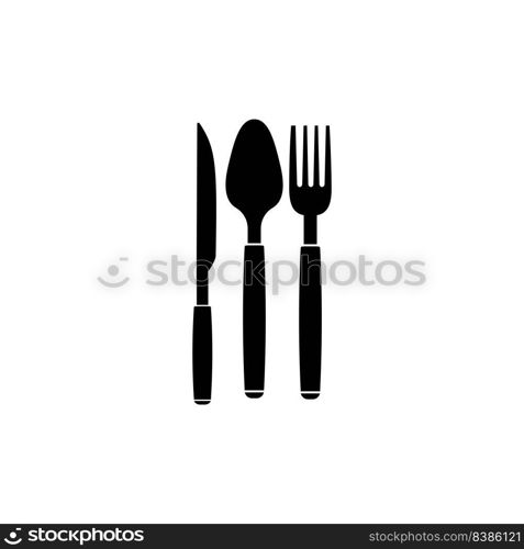 spoon fork knife logo illustration design