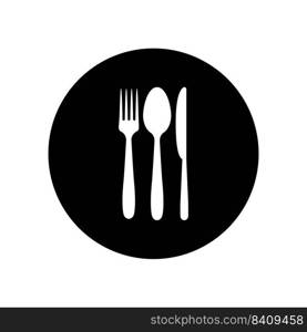 spoon fork knife logo illustration design