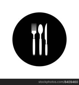 spoon fork knife logo illustration design