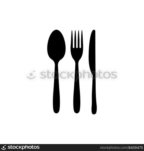 spoon fork knife logo illustration design