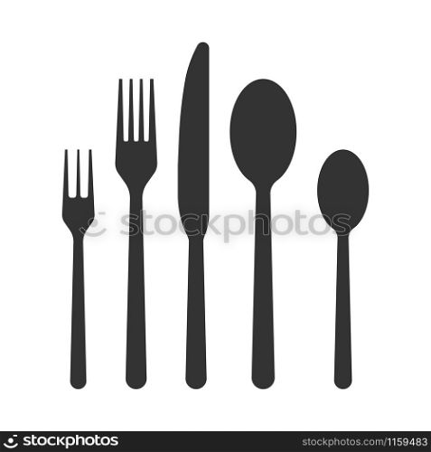 Spoon fork knife vector icon, restaurant symbol. Vector stock illustration. Spoon fork knife vector icon, restaurant symbol. Vector stock illustration.