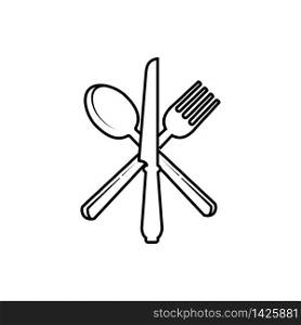 Spoon Fork Knife Vector Illustration