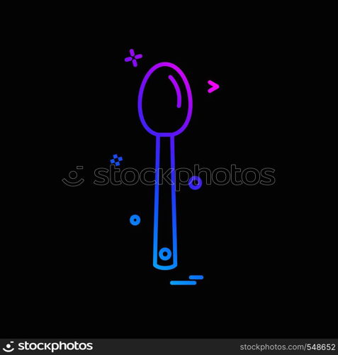 Spoon icon design vector