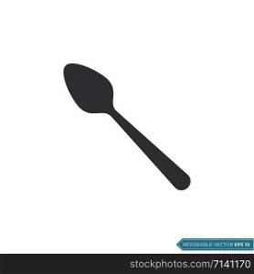 Spoon Icon Vector Template Illustration Design