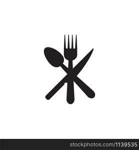 Spoon, knife, fork icon graphic design template vector isolated. Spoon, knife, fork icon graphic design template vector