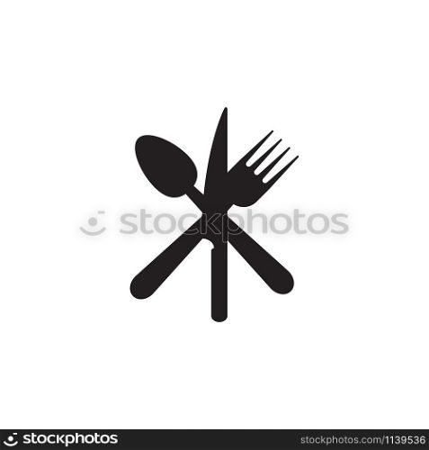 Spoon, knife, fork icon graphic design template vector isolated. Spoon, knife, fork icon graphic design template vector