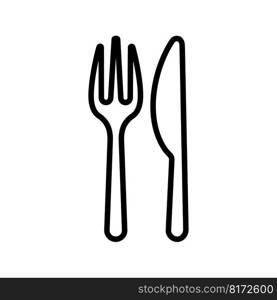 Spoon, knife, fork icon. Ready to use vector elements for restaurant logo.