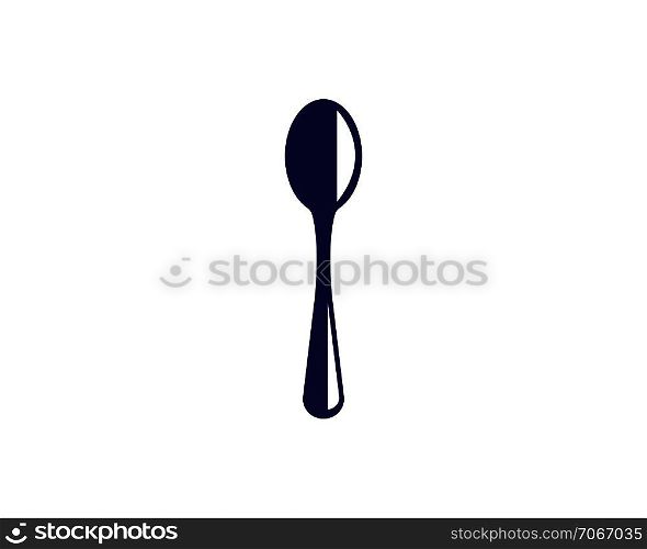 spoon logo vector illustration template