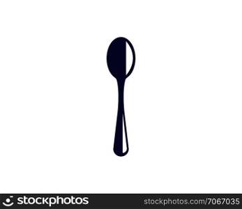 spoon logo vector illustration template
