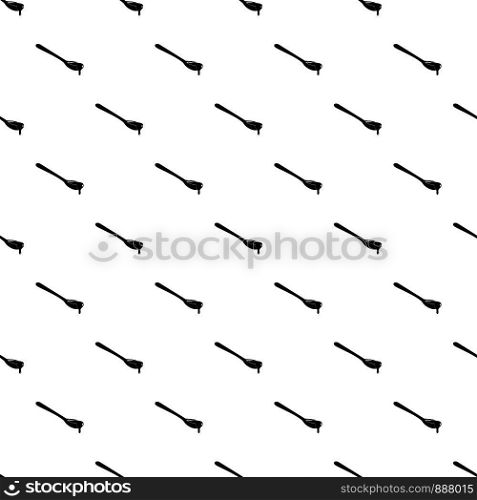Spoon of honey pattern seamless vector repeat geometric for any web design. Spoon of honey pattern seamless vector