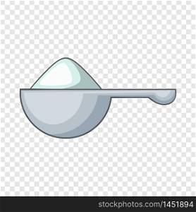 Spoon of washing powder icon. Cartoon illustration of spoon of washing powder vector icon for web design. Spoon of washing powder icon, cartoon style