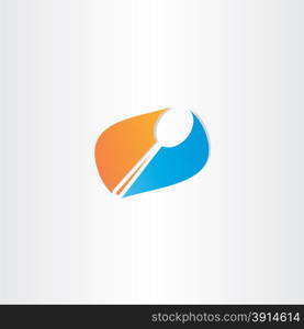 spoon vector logo symbol design dish