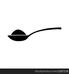 Spoon with sugar, salt, flour or other ingredient icon - Vector illustration. Spoon with sugar, salt, flour or other ingredient icon - Vector