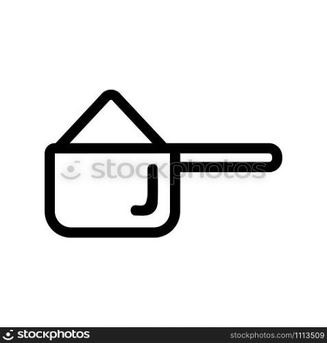 spoonful of protein icon vector. Thin line sign. Isolated contour symbol illustration. spoonful of protein icon vector. Isolated contour symbol illustration