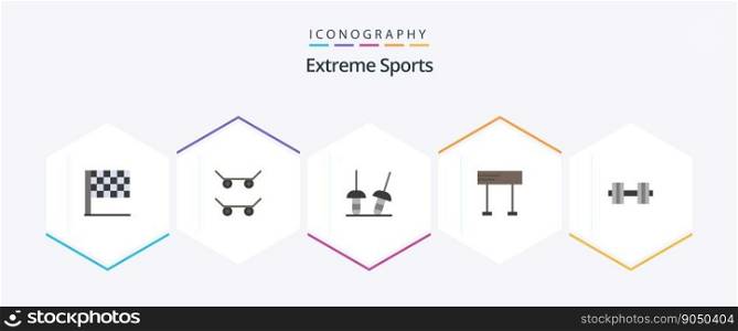 Sport 25 Flat icon pack including . . line. weight. dumbbells