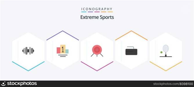 Sport 25 Flat icon pack including . . sport. tennis racket. table tennis