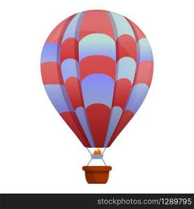 Sport air balloon icon. Cartoon of sport air balloon vector icon for web design isolated on white background. Sport air balloon icon, cartoon style