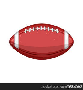 sport american football ball cartoon. game texture, field play, touchdown lace sport american football ball sign. isolated symbol vector illustration. sport american football ball cartoon vector illustration